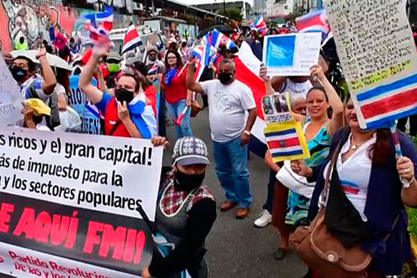 Costa Rica protestas FMI