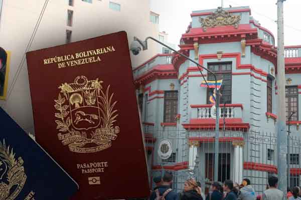 pasaportes venezolanos consulado de Lima 2021