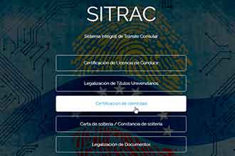 Sitrac certificación de identidad -  venezolanos en Perú