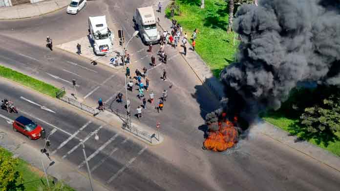 iquique venezolanos protesta CHile