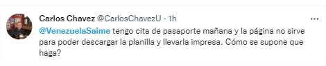 SAIME fallas pasaporte venezolano usuario 3