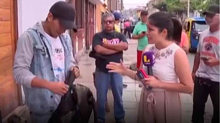 Venezolano fue robado en Lima en plena  transmisión EN VIVO por televisión