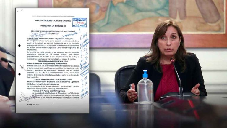 Venezolanos esperan por la firma de Dina Boluarte para disfrutar de la amnistía de multas