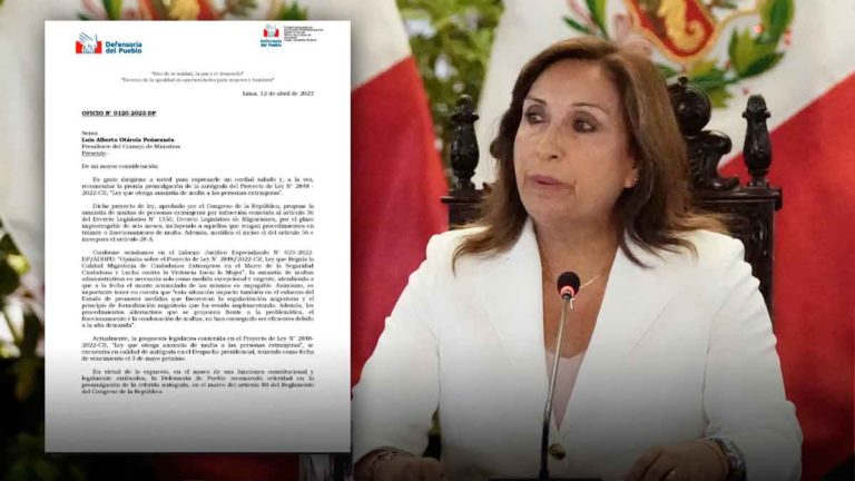 Instan a Dina Boluarte a promulgar urgentemente amnistía de multas para venezolanos