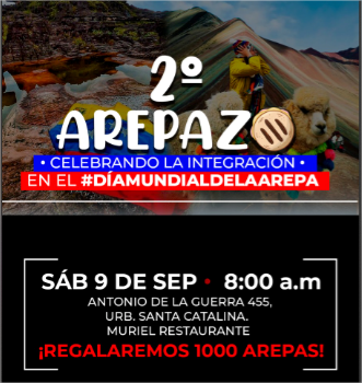 Día mundial Arepa Perú 2023