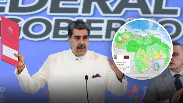 Maduro ordena distribución del nuevo mapa de Venezuela con la incorporación del Esequibo