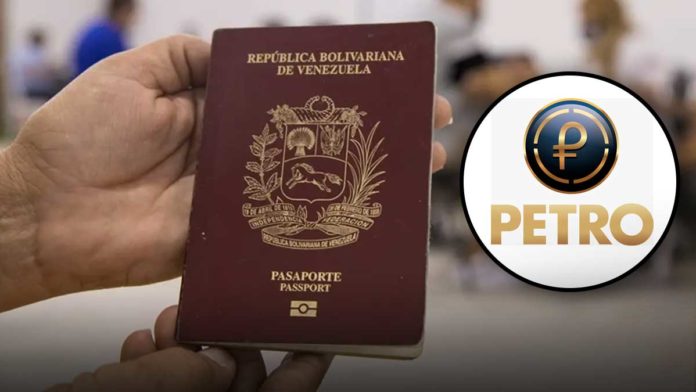 pasaporte venezolano precio petro