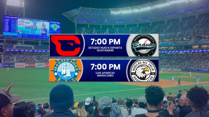 Juegos para hoy 10 de enero del 2026 en el Round Robin del beisbol venezolano de la LVBP