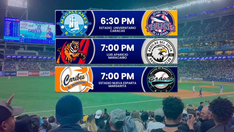 Juegos para hoy miércoles 12 de noviembre en el beisbol venezolano – Temporada LVBP 2025 – 2026