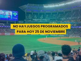 Juegos para hoy lunes 25 de noviembre de 2024 en el beisbol venezolano de la LVBP