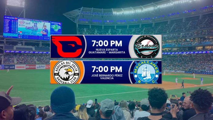 Juegos para hoy 9 de enero de 2025 en el Round Robin del beisbol venezolano de la LVBP