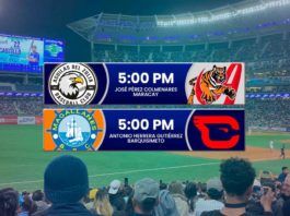 Juegos para hoy domingo 12 de enero de 2025 en el Round Robin del beisbol venezolano de la LVBP