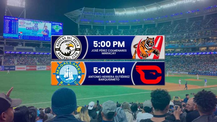 Juegos para hoy domingo 12 de enero de 2025 en el Round Robin del beisbol venezolano de la LVBP