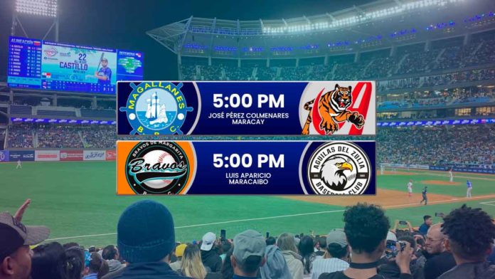 Juegos para hoy domingo 5 de enero de 2025 en el Round Robin del beisbol venezolano de la LVBP