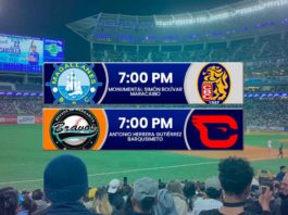 Juegos para hoy en la LVBP bravos y águilas lideran el beisbol venezolano