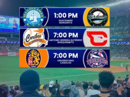 Juegos para hoy en la LVBP en la fecha 13 de noviembre de 2024 en le beisbol venezolano