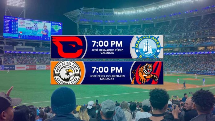 Juegos para hoy jueves 2 de enero de 2025 en el Round Robin del beisbol venezolano de la LVBP