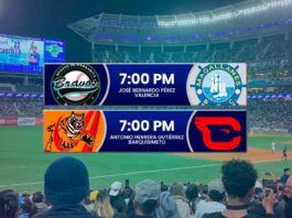 Juegos para hoy lunes 13 de enero de 2025 en el Round Robin del beisbol venezolano de la LVBP