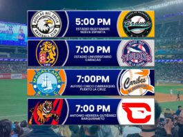 Juegos para hoy martes 17 de diciembre en el beisbol venezolano de la LVBP