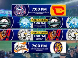 Juegos para hoy martes 25 de noviembre en el beisbol venezolano de la LVBP