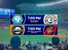 Juegos para hoy miércoles 15 de enero en el round robin del beisbol venezolano de la LVBP