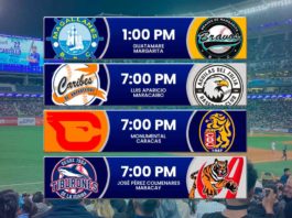 Juegos para hoy viernes en la LVBP jornada de partidos del 14 de noviembre de 2024 en el beisbol venezolano