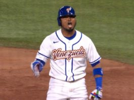 Luis Arráez, el más valioso de la vicotira de Venezuela frente a Israel en el Clasico Mundial de beisbol 2026