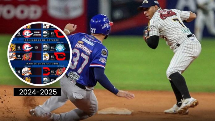 calendario LVBP 2024 - 2025 beisbol venezolano