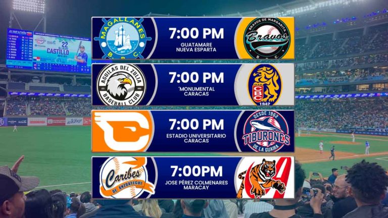 Juegos para hoy viernes 21 de noviembre en el beisbol venezolano – Temporada LVBP 2025 – 2026