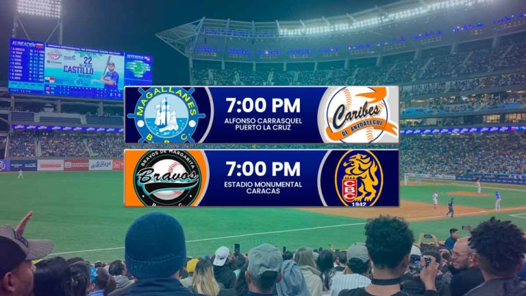 Juegos para hoy lunes 22 de diciembre en el beisbol venezolano – Temporada LVBP 2025 – 2026