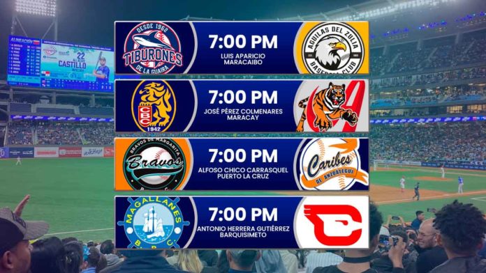 juegos para hoy 26 de noviembre en el beisbol venezolano de la LVBP 2025 -2026