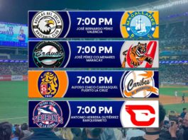 juegos para hoy 27 de noviembre de 2025 en el beisbol venezolano de la LVBP