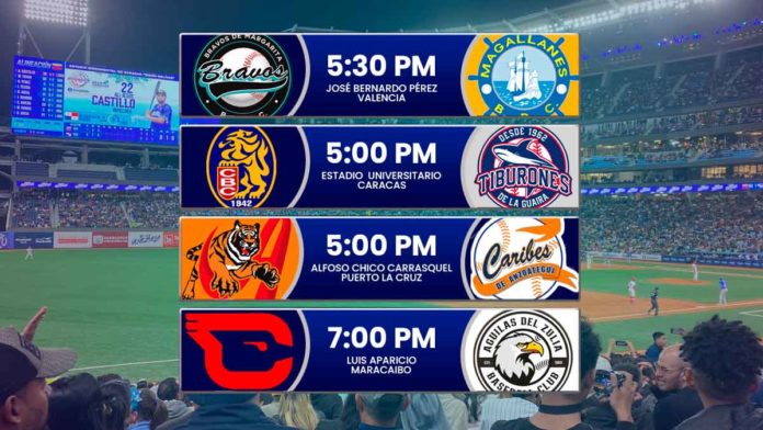 juegos para hoy 29 de noviembre de 2025 en el beisbol profesional venezolano de la LVBP