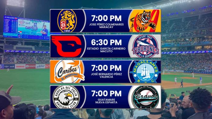 Juegos para hoy 3 de diciembre de 2025 en el beisbol venezolano de la LVBP