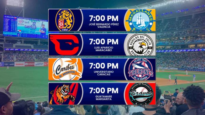 Juegos para hoy martes 29 de octubre en la LVBP 2024 2025 beisbol venezolano EN VIVO