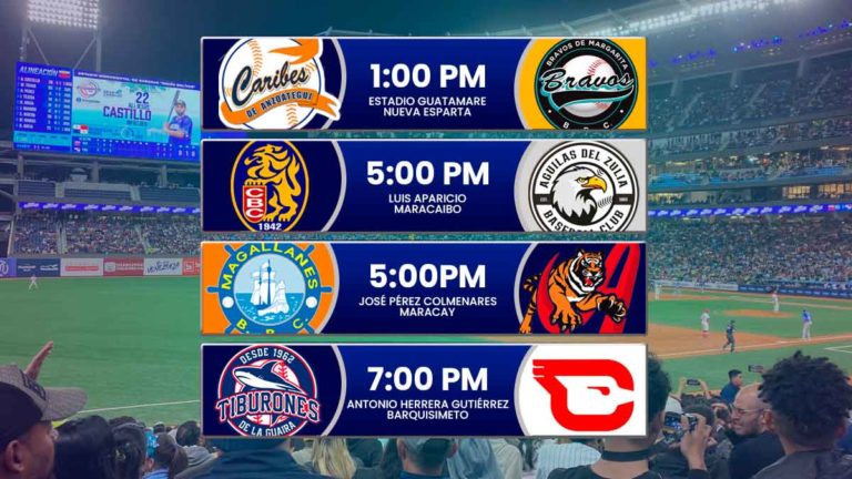 Juegos para hoy domingo 15 de diciembre en el beisbol venezolano – Temporada LVBP 2024 – 2025