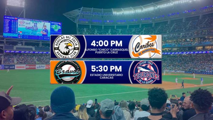 juegos para hoy en la LVBP 9 de noviembre de 2024 tiburones bravos pelean la punta del beisbol venezolano