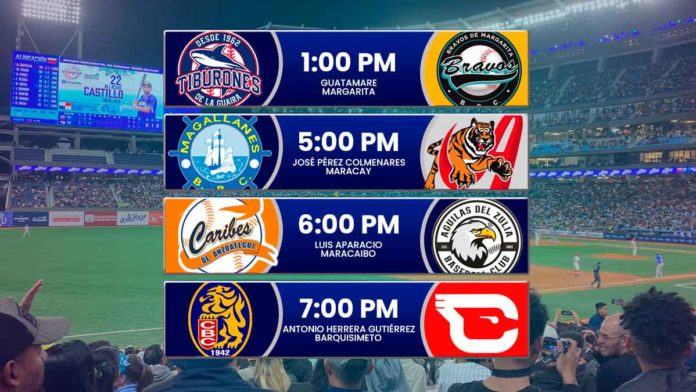 juegos para hoy en la LVBP sábado 2 de noviembre de 2024 jornada del beisbol venezolano