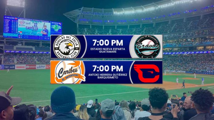 juegos para hoy jueves 8 de enero de 2026 en el Round robin del beisbol venezolano de la LVBP