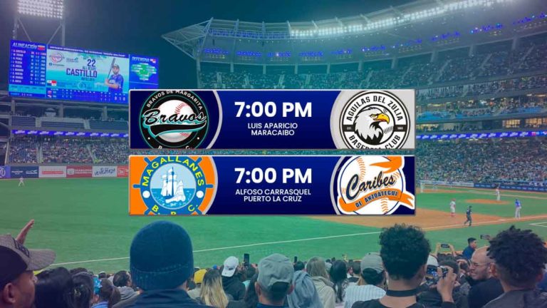 Juegos para hoy lunes 12 de enero en el beisbol venezolano – Temporada LVBP 2025 – 2026