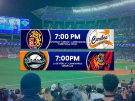 juegos para hoy lunes 9 de diciembre en el beisbol venezolano de la LVBP