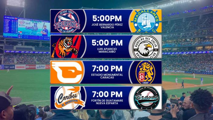 juegos para hoy sábado 20 de diciembre de 2025 en el beisbol venezolano de la LVBP