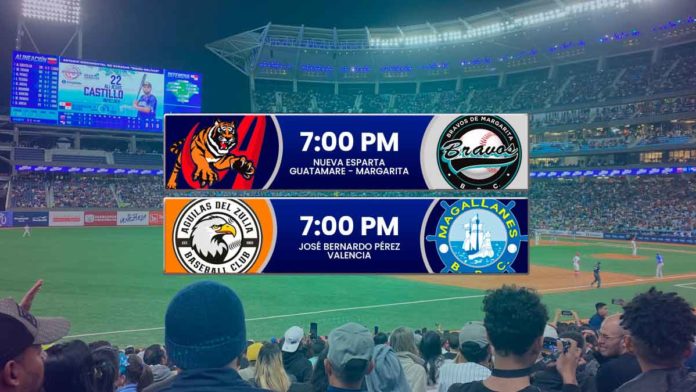 juegos para hoy viernes 10 de enero de 2025 en el round robin del beisbol venezolano de la LVBP