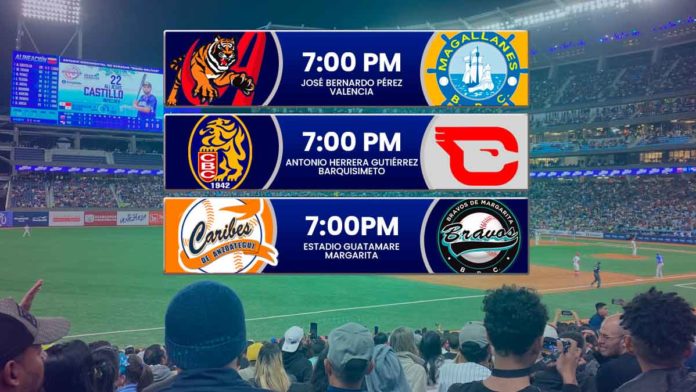 juegos para hoy viernes 12 de diciembre de 2024 en el beisbol venezolano de la LVBP