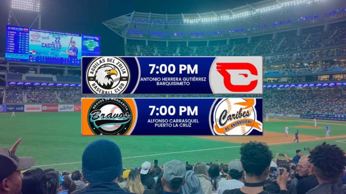 juegos para hoy viernes 23 de enero de 2026 en el round robin del beisbol profesional venezolano de la LVBP