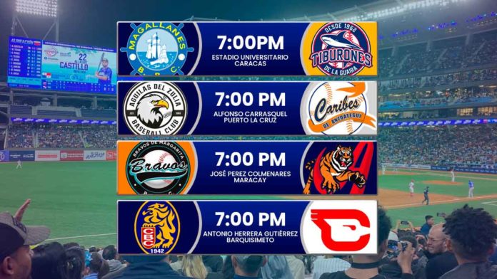 juegos para hoy viernes 26 de diciembre de 2025 en el beisbol venezolano de la LVBP