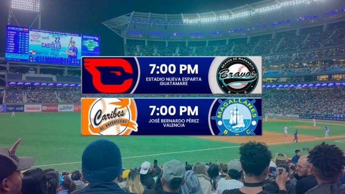 juegos para hoy viernes 9 de enero de 2026 en el beisbol venezolano de la LVBP