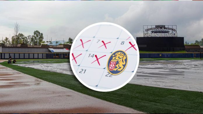 leones del caracas calendario lluvia LVBP 2024 2025 juegos suspendidos doble partidos