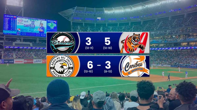 LVBP: Resultados de los juegos de ayer viernes 8 de noviembre en el beisbol venezolano