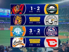 resultados de la LVBP jornada de juegos de ayer 1 de noviembre magallanes gana a Tiburones